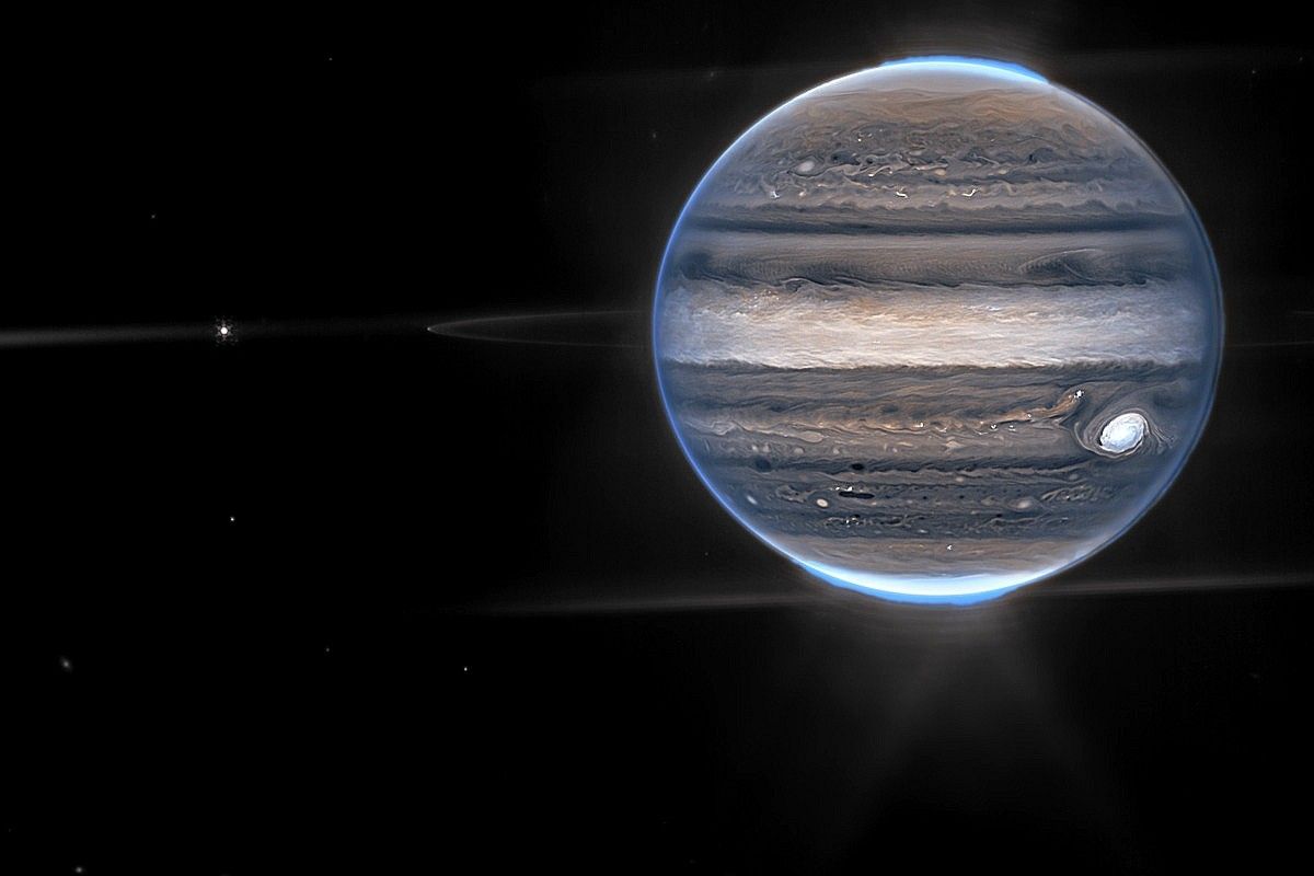 Jupiter in black space